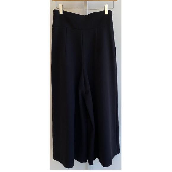 MILLY CADY HIGH WAIST WIDE LEG ITALIAN FABRIC CROP PANTS SIZE 4 - Picture 3 of 8